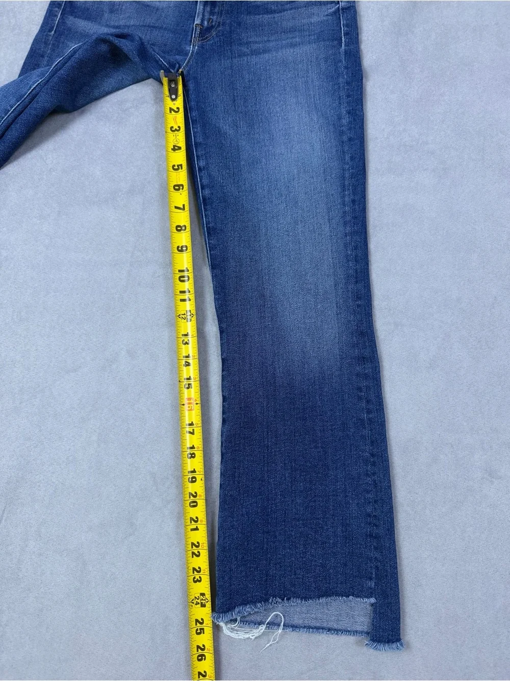 MOTHER The Insider Crop Step Fray Jeans Sweet And Sassy Size 27